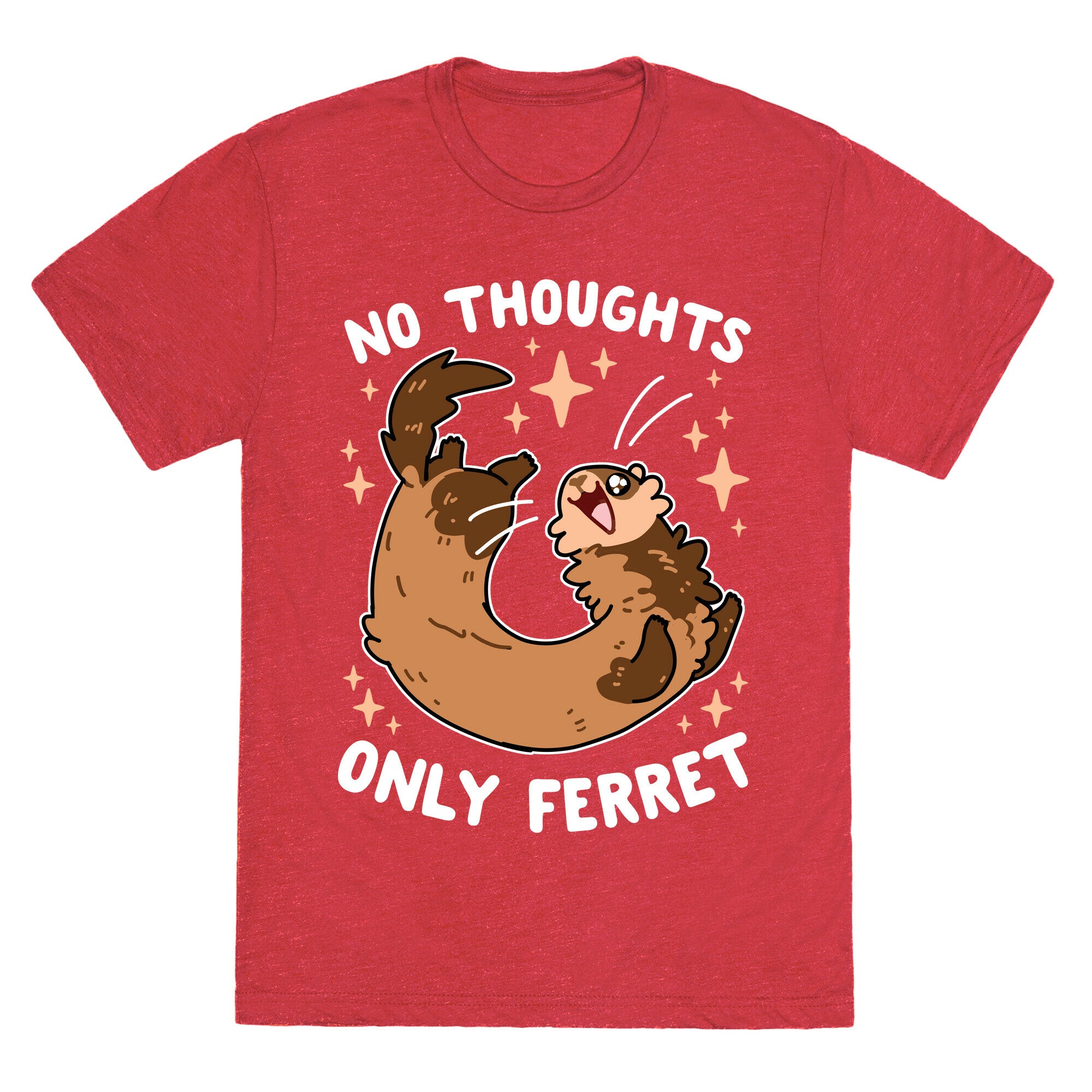 No Thoughts Only Ferret Unisex Triblend Tee